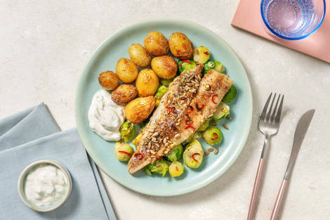 Pikantes Seelachsfilet in Kräutermarinade