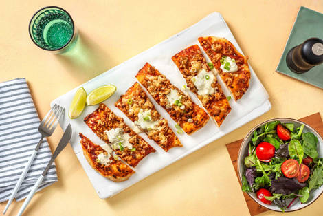 Pizza à la dinde façon tacos