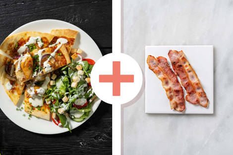 BBQ Chicken and Bacon Pizzas