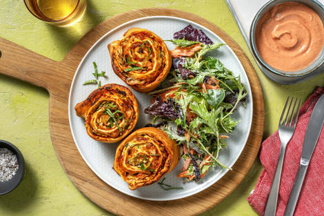 Pizzaschnecken mit verstecktem Gemüse