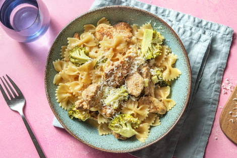 Eenpanspasta kip Alfredo