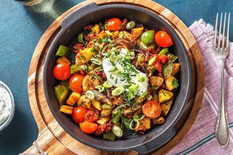 One-Pan Chorizo Hash