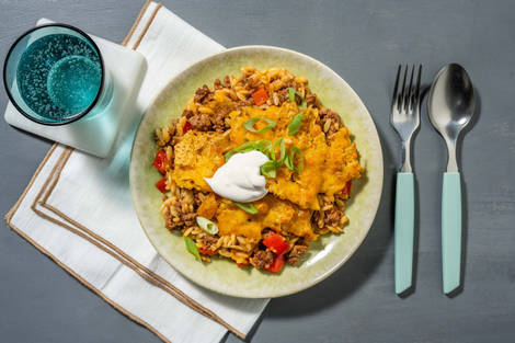 Poêlée d’orzo fromagée façon tex-mex