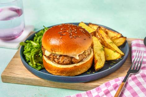 Pork and Apple Burger