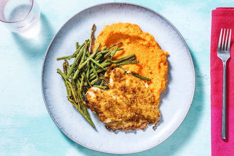 Poulet en croûte de cheddar