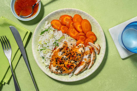 Poulet en croûte de sésame