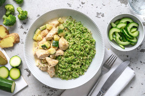 Poulet en sauce épicée à la noix de coco