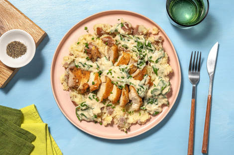 Creamy Garlic Chicken Breast and Spinach