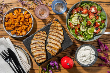 Poulet grillé à la grecque