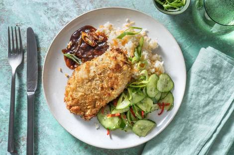 Poulet „Katsu“ mit Rüeblireis