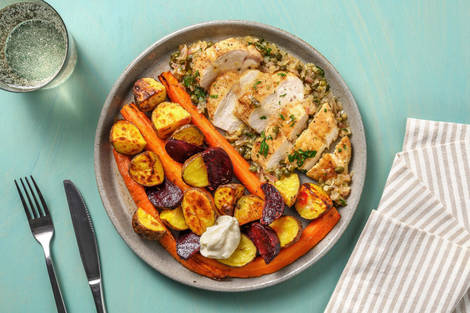 Kip piccata met ovengebakken krieltjes