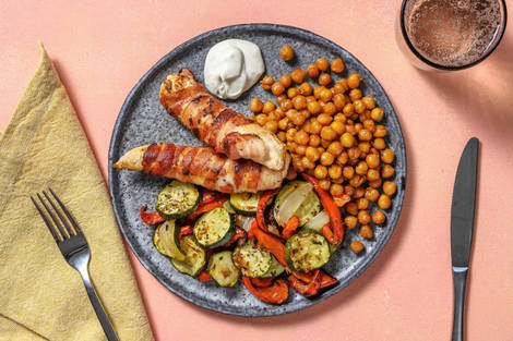 Poulet Saltimbocca mit Ofengemüse