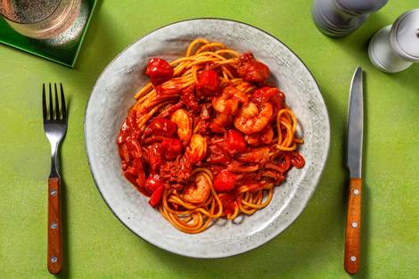 Prawn & Chorizo Spaghetti