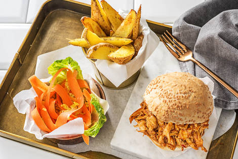 Pulled Chicken Burgers