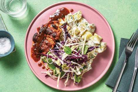 Quick BBQ Chicken & Creamy Potato Salad