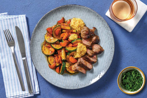 Quick Beef Rump & Miso Butter