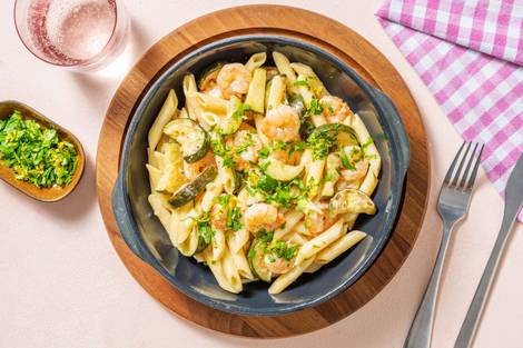Quick Creamy Prawn Penne