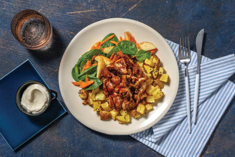 Quick Hoisin Chicken & Sesame Potatoes