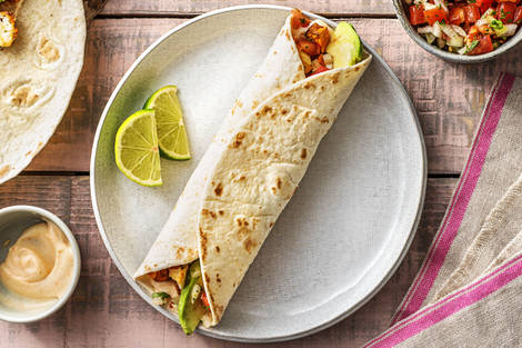 Rauchige Süßkartoffel-Hirtenkäse-Tacos