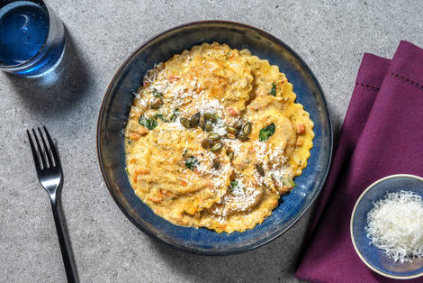 Veggie-Blasted Butternut Squash Ravioli