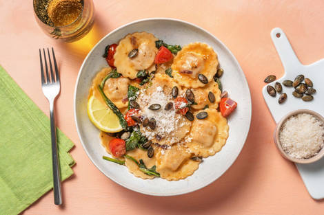 Raviolis à la courge musquée