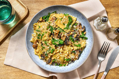 Creamy Mushroom Lovers' Ravioli