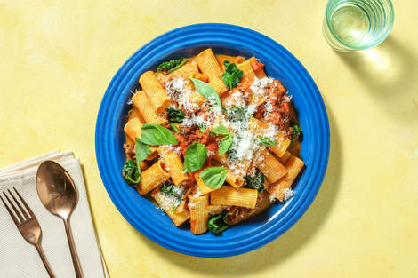 Rigatoni and Chorizo in Rosé Sauce