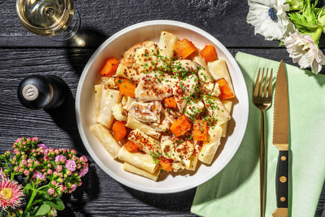 Creamy Chicken and Fresh Rigatoni