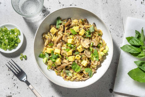 Paddenstoelenrisotto van orzo