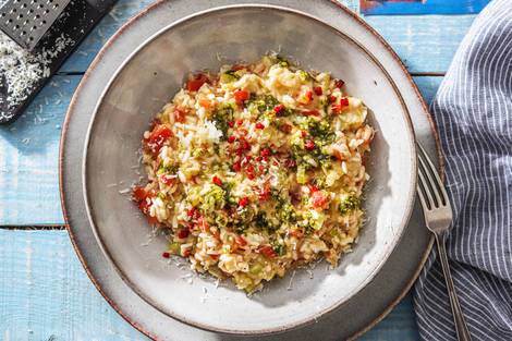 Risotto met buffelmozzarella