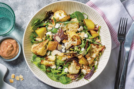Roast Cauliflower & Goat Cheese Salad