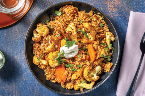 Roasted Cauliflower Biryani