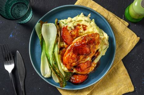 Roasted Chicken Breast and Plum Hoisin Sauce