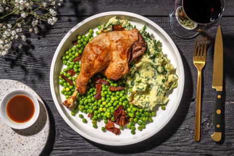 Roasted Confit Duck Leg and Red Wine Jus