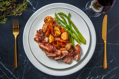 Roasted Duck Breast and Fig Sauce