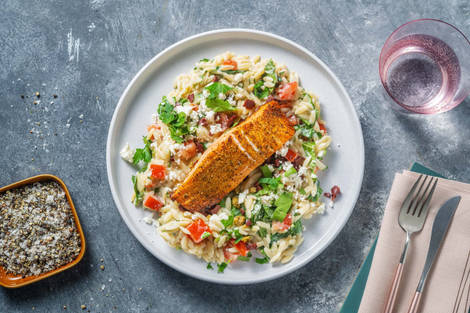 Saumon rôti au poivre au citron