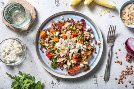 Roasted Veg and Lentil Jumble