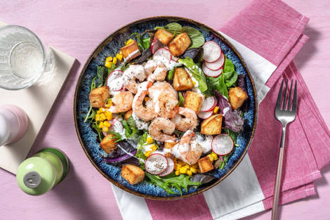 Smart Shrimp and Charred Corn Salad