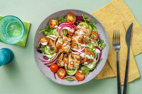 Salade de poulet BBQ