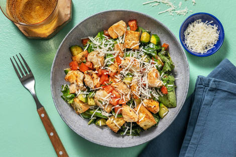 Salade de poulet façon bruschetta