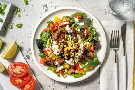 Carb Smart Beef Taco Salad Bowls
