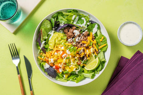 Carb Smart Beef Taco Salad Bowls