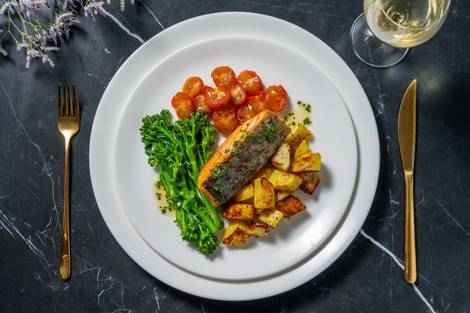 Salmon and Chive Butter Sauce