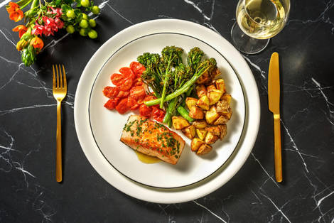 Salmon and Chive Butter Sauce