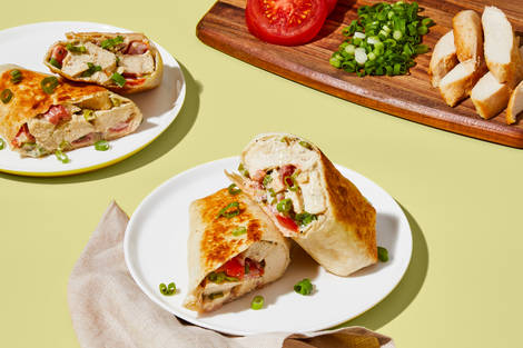 Saucy Italian Chicken Wraps