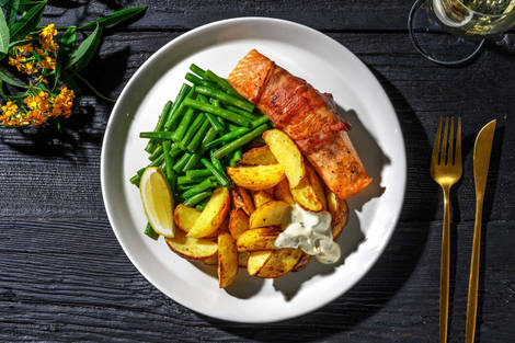 Saumon enrobé de bacon