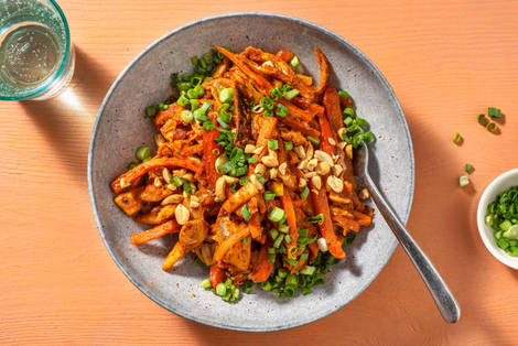 Pittige Sri Lankaanse roerbak met chapati