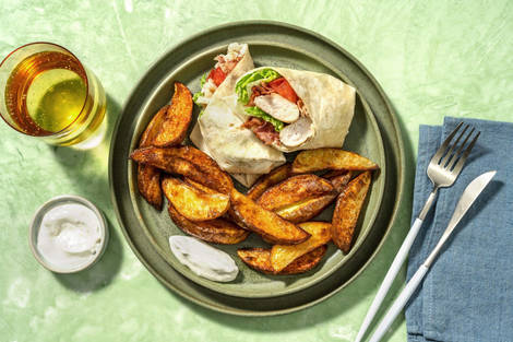 Savanna-Wraps mit Hähnchen und Bacon