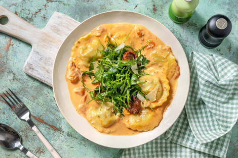 Schnelle Maxi-Tortelli Ricotta-Spinat