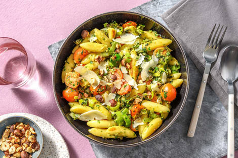 Schnelle Schupfnudelpfanne mit Lauch